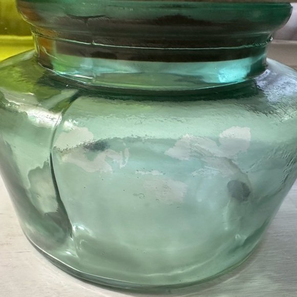 Set of Three Colorful Glass Jars with Wooden Lids - Picture 8 of 16